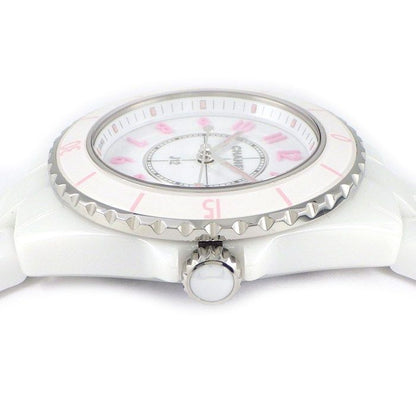 Chanel Watch Pink Blush Limited to White Dial Rotating Bezel