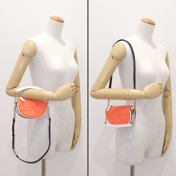 Dior Shoulder Bag Vive Micro Hobo Orange Cannage Lambskin Gold