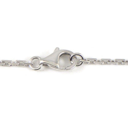 Cartier Necklace Love Circle Round 6 Point Diamond 18K White Gold