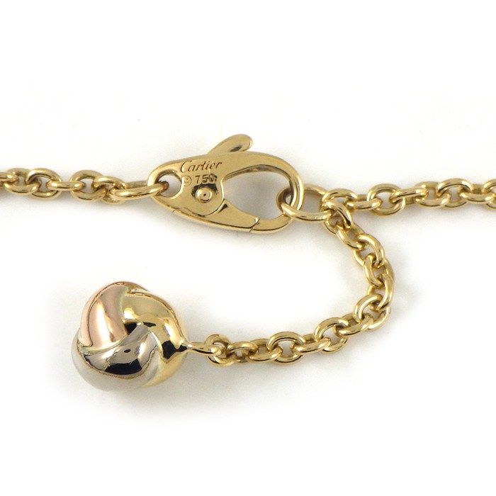 Cartier Bracelet Baby Trinity Pumpille Ball Swing Drop Three Color 18K Pink