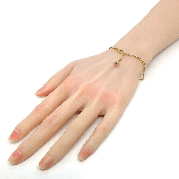 Cartier Bracelet Baby Trinity Pumpille Ball Swing Drop Three Color 18K Pink