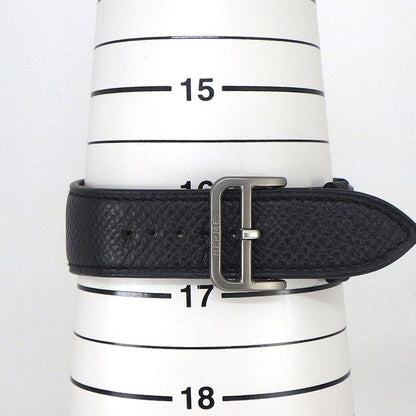 Hermes Watch Back Sketch Square Satin Polished Black Dial