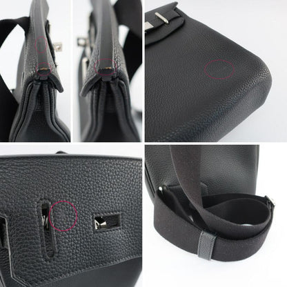 Hermes Kelly Hac a Dos PM Black Silver Manufactured