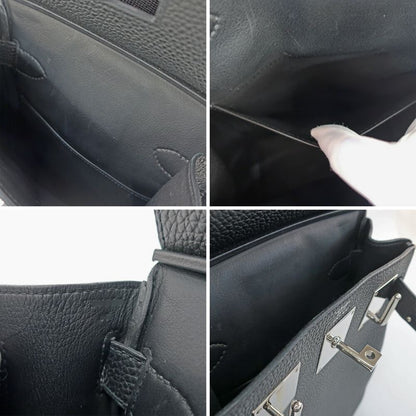 Hermes Kelly Hac a Dos PM Black Silver Manufactured