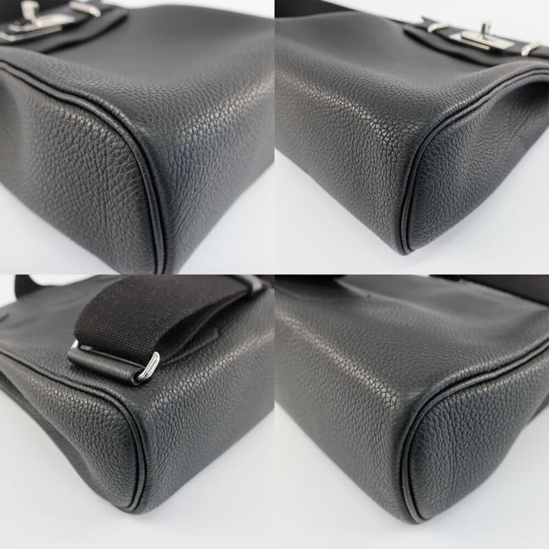 Hermes Kelly Hac a Dos PM Black Silver Manufactured