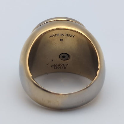 Louis Vuitton Signet Ring LV Logo Gold