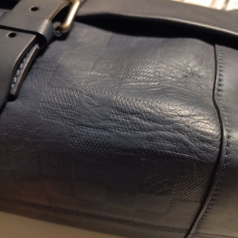 Louis Vuitton Loft Damier Infini Navy Shoulder Bag