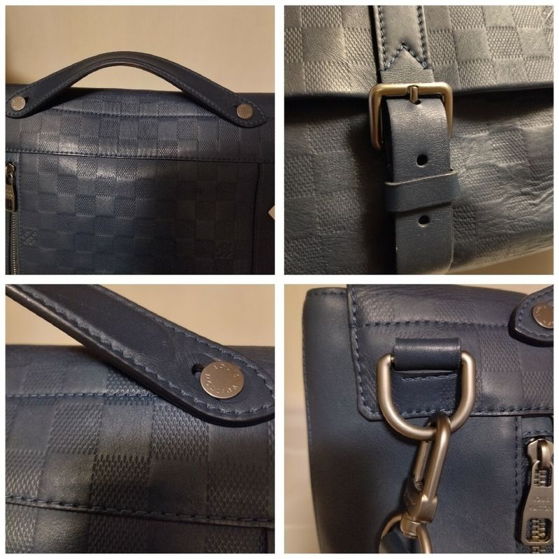 Louis Vuitton Loft Damier Infini Navy Shoulder Bag