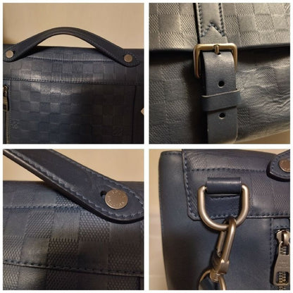 Louis Vuitton Loft Damier Infini Navy Shoulder Bag