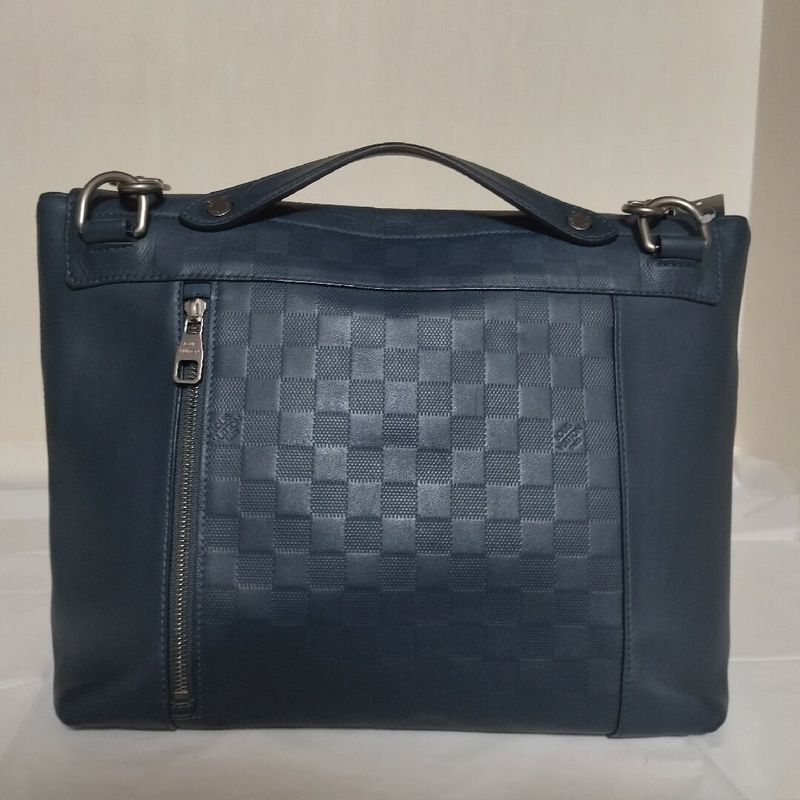 Louis Vuitton Loft Damier Infini Navy Shoulder Bag