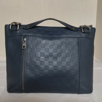 Louis Vuitton Loft Damier Infini Navy Shoulder Bag
