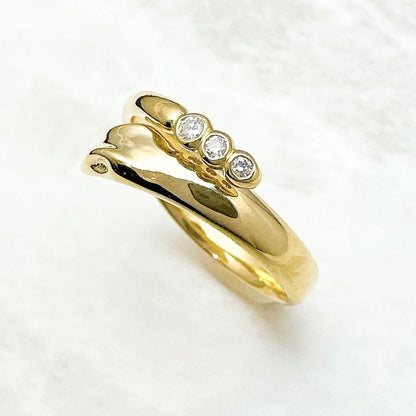 Tiffany & Co. Snake Diamond Yellow Gold Ring