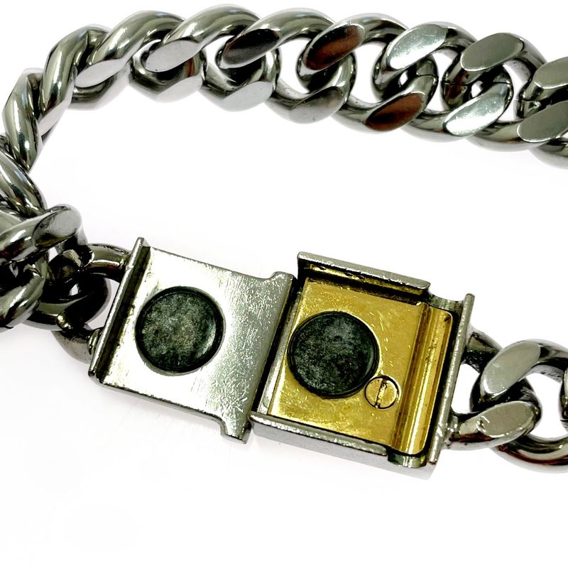 Fendi FF Logo Chain Bracelet XS Silver