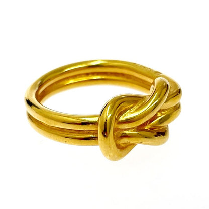 Hermes Head Scarf Ring Gold