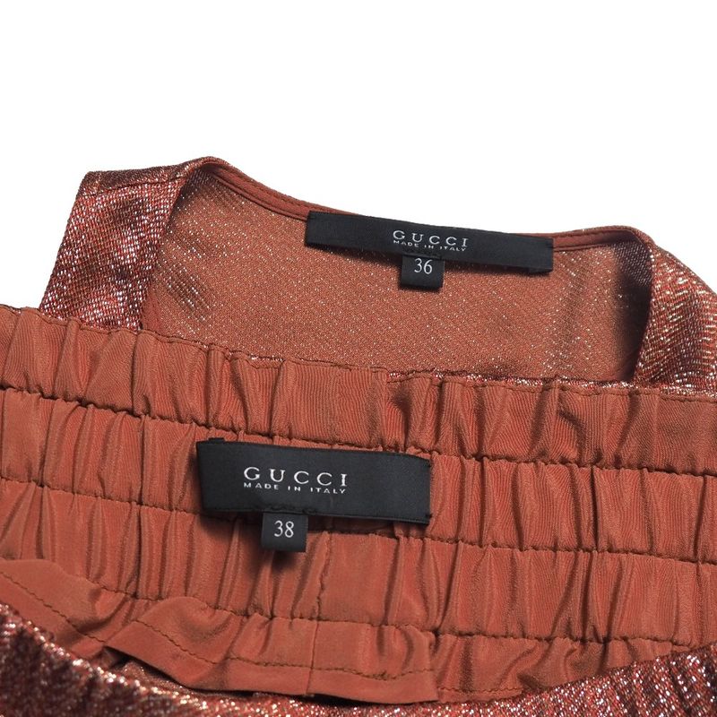 Gucci Pants Set 36 38 Lame Top Tapered