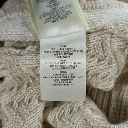 Fendi Skirt White Cashmere Blend FF Logo