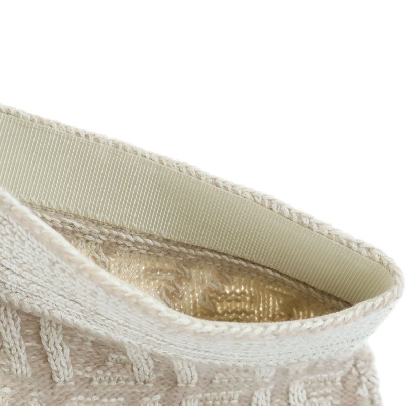 Fendi Skirt White Cashmere Blend FF Logo