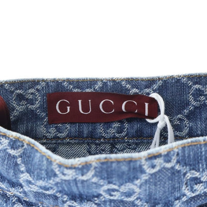 Gucci GG Jacquard Denim Fuscato Indigo Blue