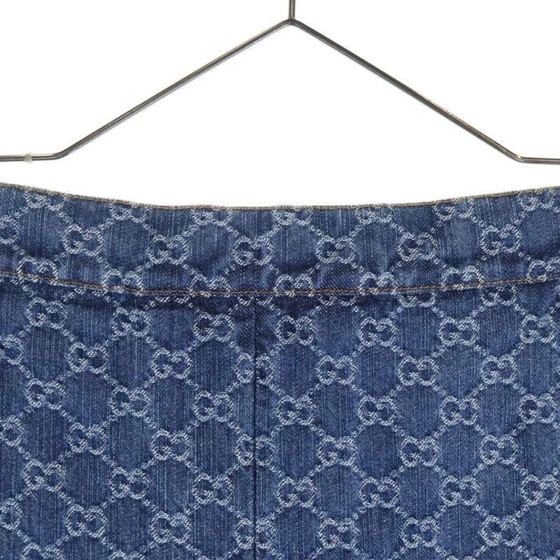 Gucci GG Jacquard Denim Fuscato Indigo Blue