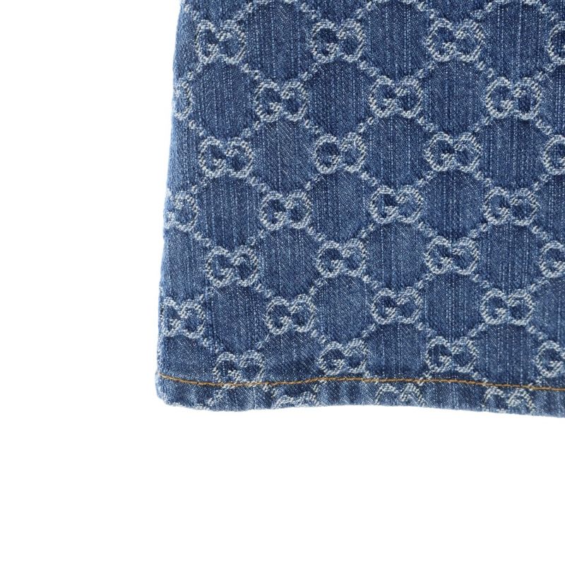 Gucci GG Jacquard Denim Fuscato Indigo Blue