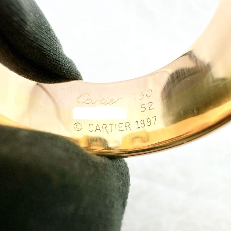 Cartier 2C Three Color Wide Ring 52