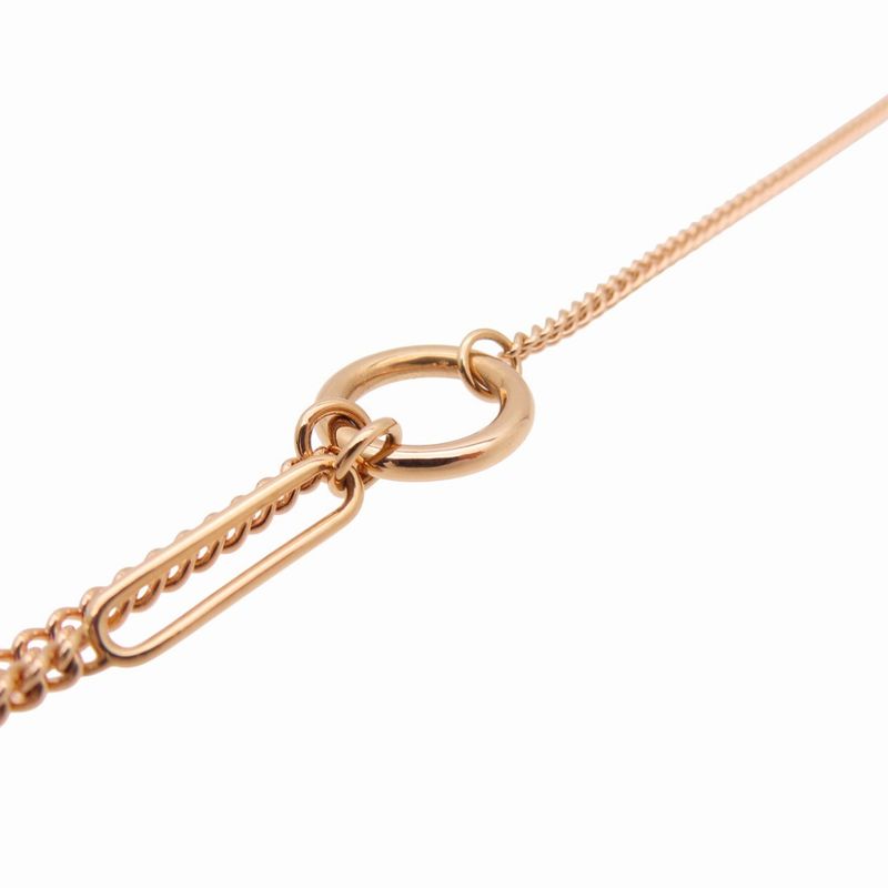 Hermes Echape Long Necklace 750 Pink Gold