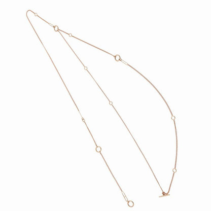 Hermes Echape Long Necklace 750 Pink Gold