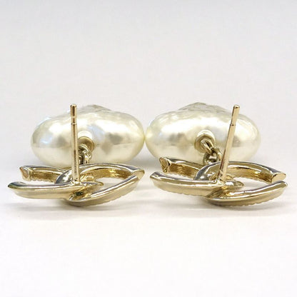 Chanel Earrings Swing CC Logo Pearl