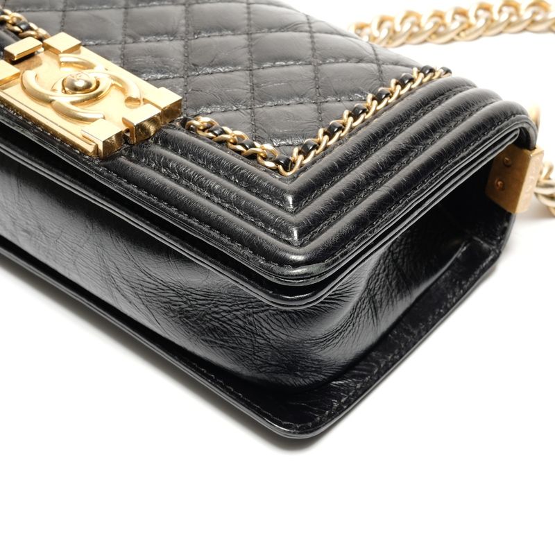 Chanel Shoulder Bag Mini Boy Chain Luxury