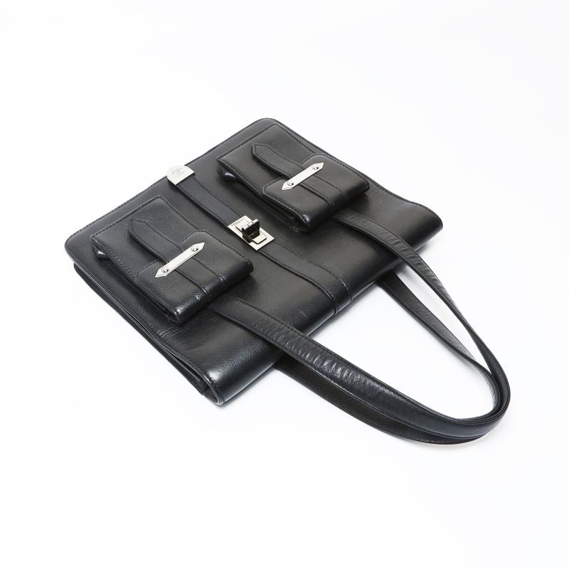 Chanel Shoulder Bag Leather 2.55 Caviar