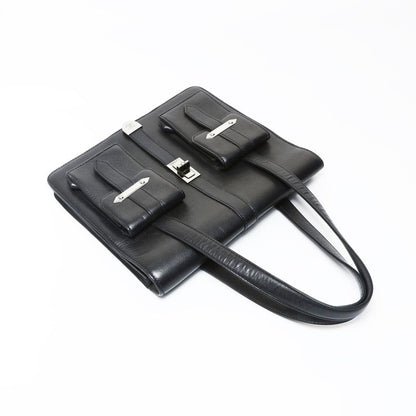 Chanel Shoulder Bag Leather 2.55 Caviar