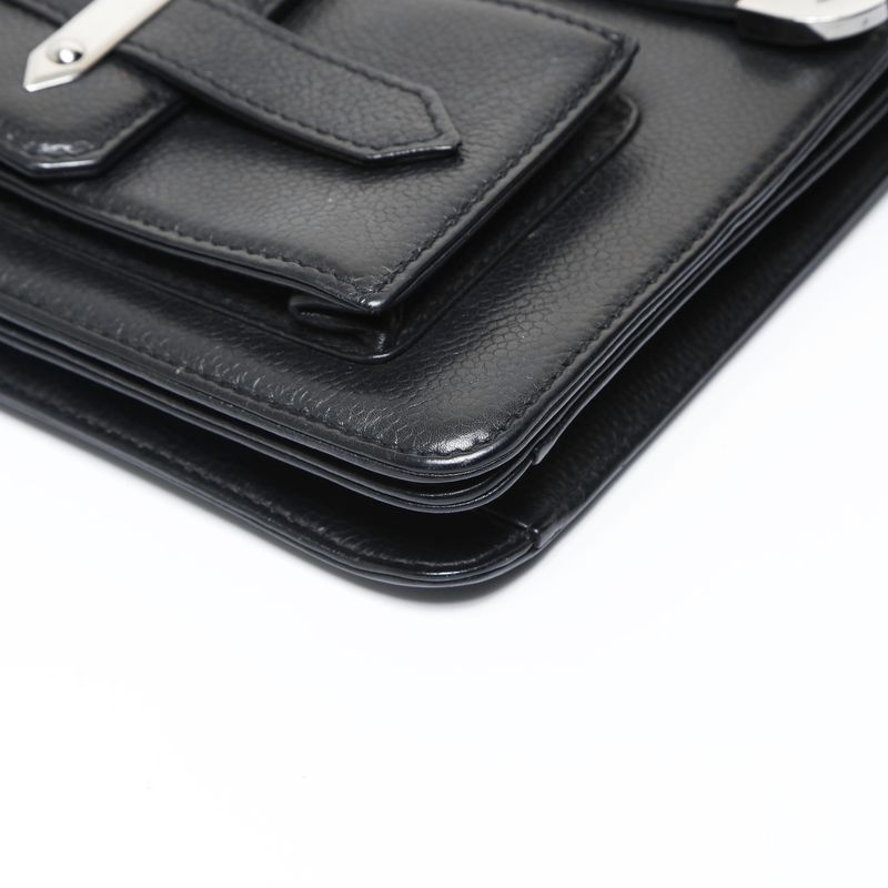 Chanel Shoulder Bag Leather 2.55 Caviar