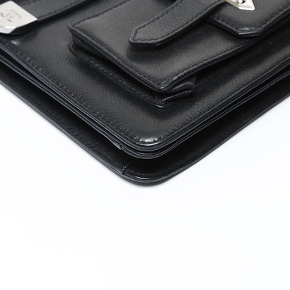 Chanel Shoulder Bag Leather 2.55 Caviar