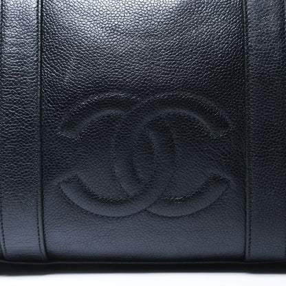 Chanel Boston Bag Caviar Leather CC Logo 2-Way