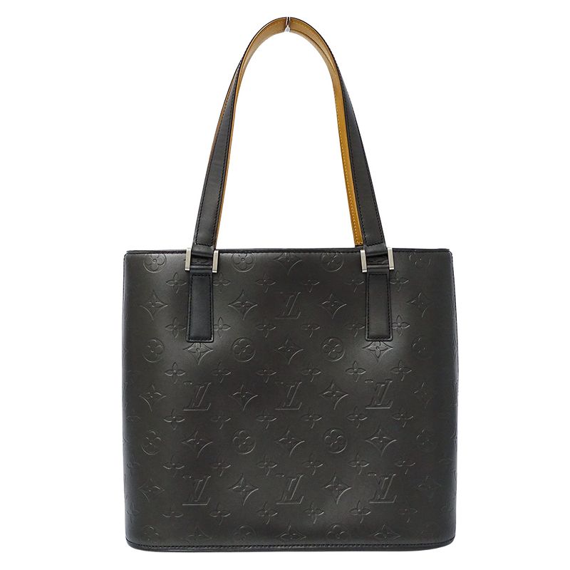 Louis Vuitton Monogram Matte Tote Stockton Noir Black