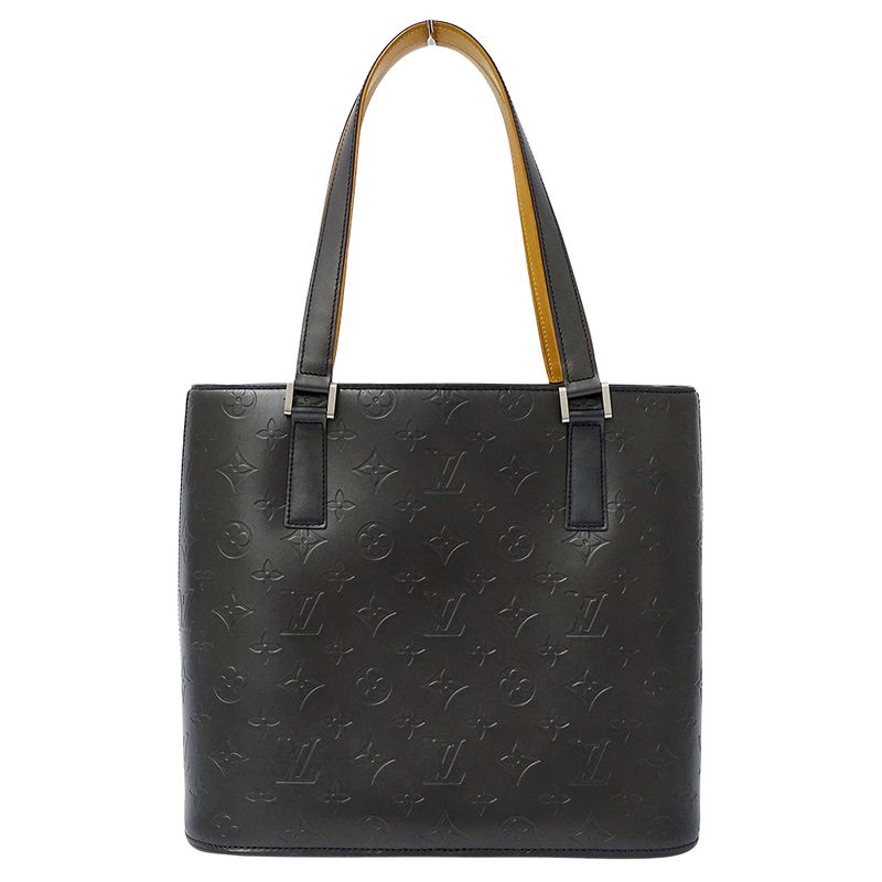 Louis Vuitton Monogram Matte Tote Stockton Noir Black