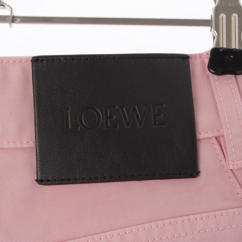 Loewe Barrel Cotton Trousers Pants Pink 32