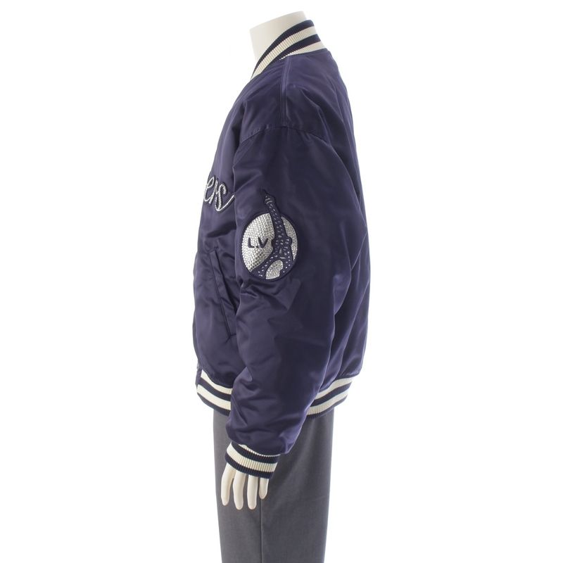 Louis Vuitton Nylon LV Lovers Embroidered Baseball Jacket
