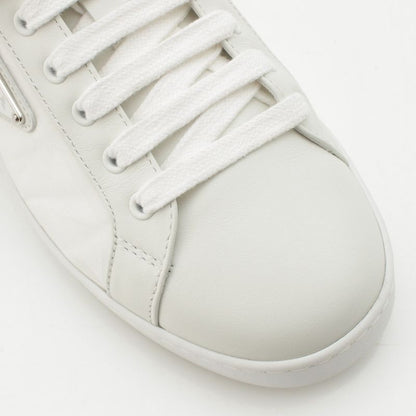 Prada Re-Nylon Triangle Logo Sneakers Shoes White 7.5