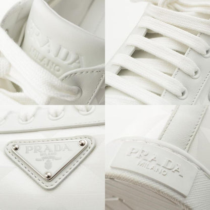 Prada Re-Nylon Triangle Logo Sneakers Shoes White 7.5