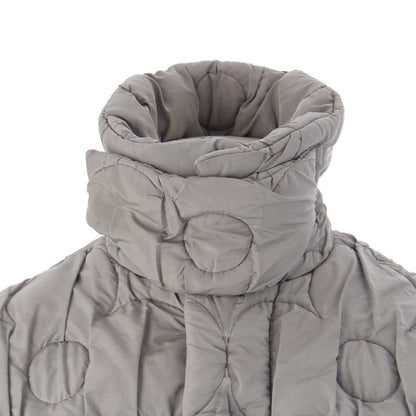 Louis Vuitton Monogram Flower Quilted Long Coat Gray XS