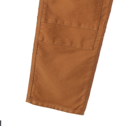Prada Cotton Moleskin Triangle Logo Damaged Pants Brown