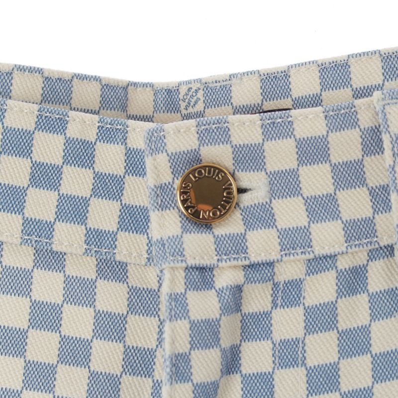Louis Vuitton Cotton Damier Denim Pants Jeans Lgm