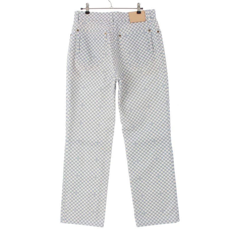 Louis Vuitton Cotton Damier Denim Pants Jeans Lgm