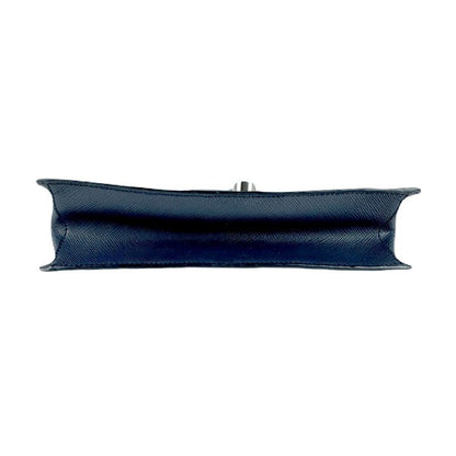 Prada Shoulder Bag Leather Navy