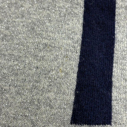 Celine Wool Cashmere Macadam Scarf Navy Silver Scarf