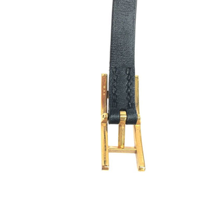 Hermes Behapi Double Tour Leather Bracelet Brown