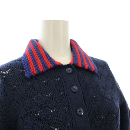 Gucci les Polo Dress Short Sleeve Knee Length S Navy Blue