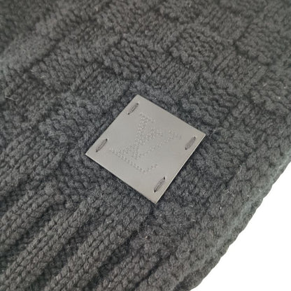 Louis Vuitton Scarf Echarpe Helsinki Black Cashmere Leather Scarf