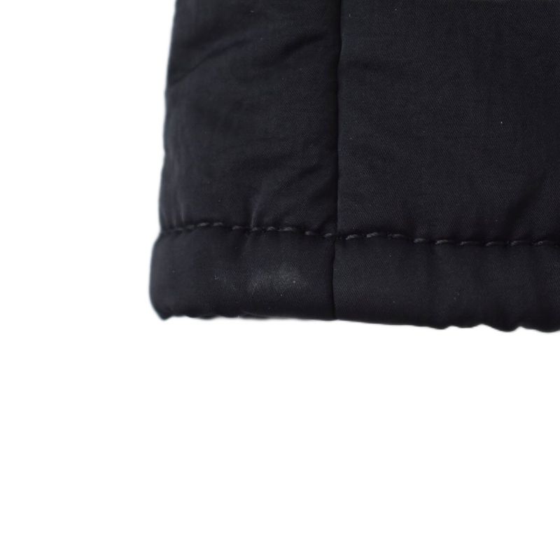 Bottega Veneta Nylon Jacket Top with Collar Intrecciato Knit Front Button L